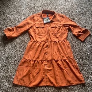 millennium orange dress